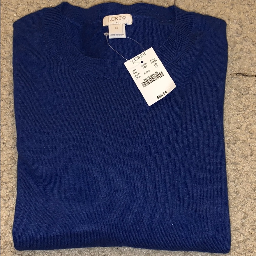 Brand New J Crew Blue Sweater